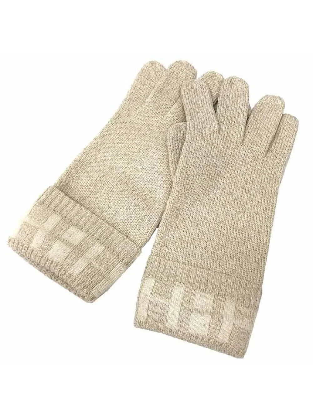 Hermes Gloves Martin Margiela Era Cashmere Blend Ivory XL